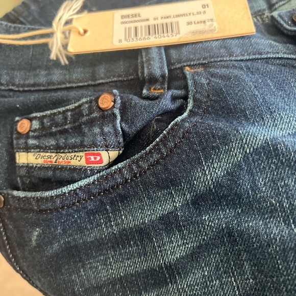 Diesel Blue Flare Wide Leg Jeans Size 30 Made in Italy Women’s jeans - Picture 14 of 16